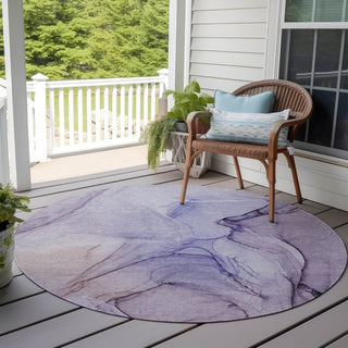 Piper Looms Chantille Watercolors ACN502 Purple Area Rug