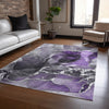 Piper Looms Chantille Watercolors ACN503 Purple Area Rug