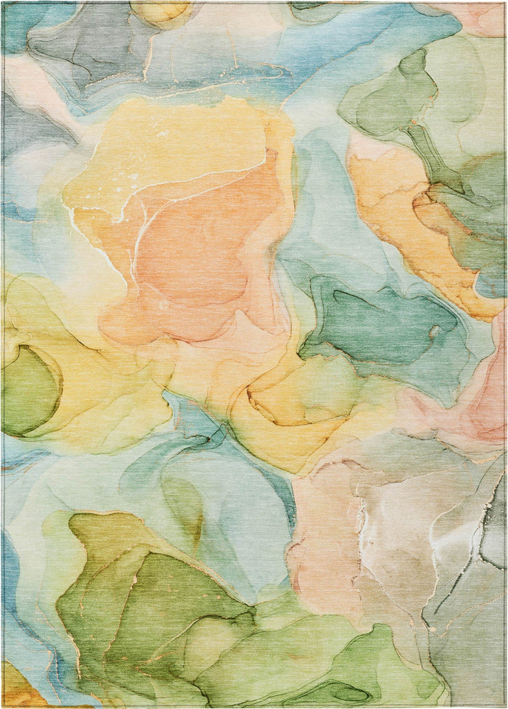 Piper Looms Chantille Watercolors ACN504 Blue Area Rug