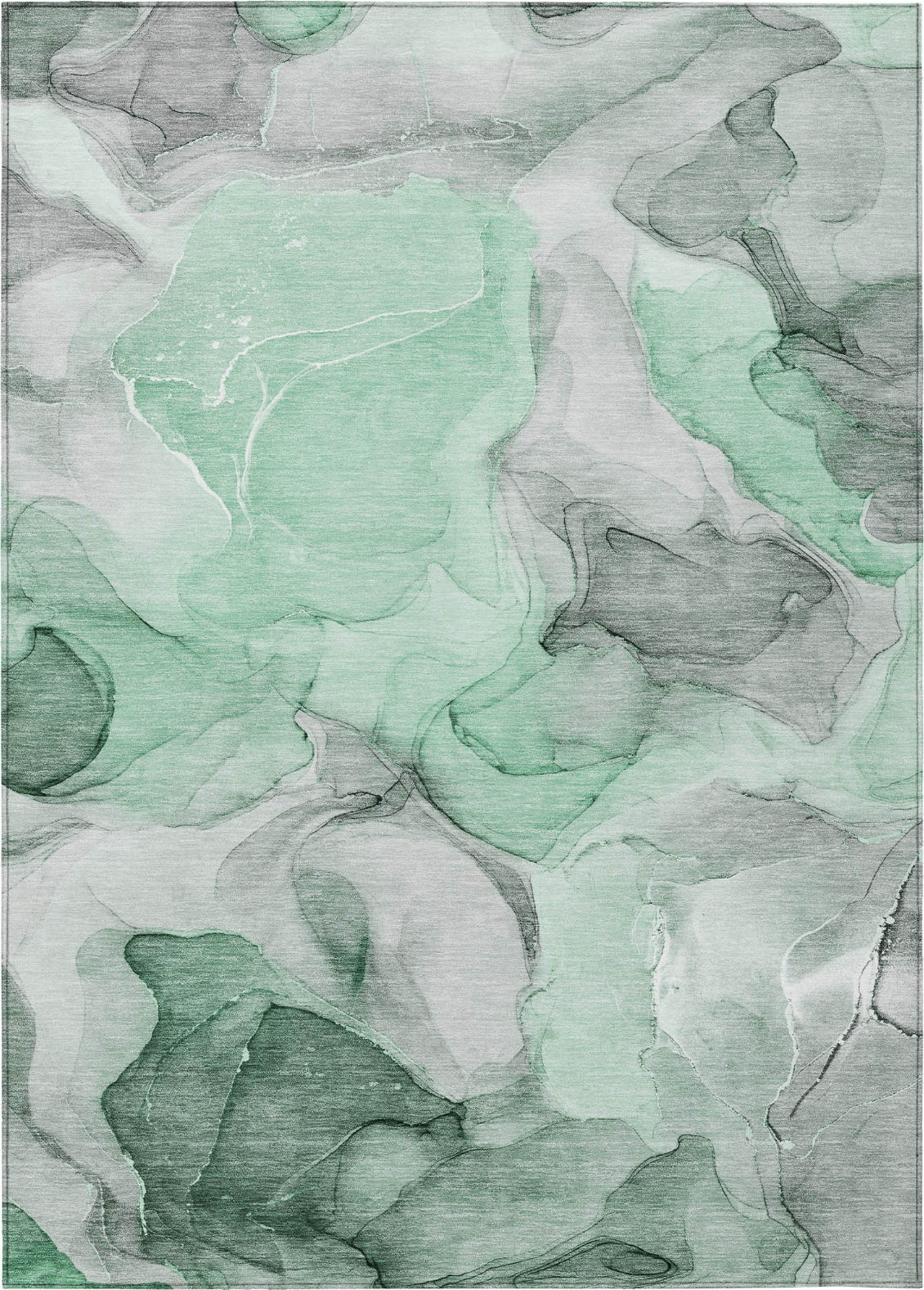 Piper Looms Chantille Watercolors ACN504 Green Area Rug