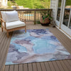 Piper Looms Chantille Watercolors ACN504 Navy Area Rug