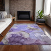 Piper Looms Chantille Watercolors ACN504 Purple Area Rug