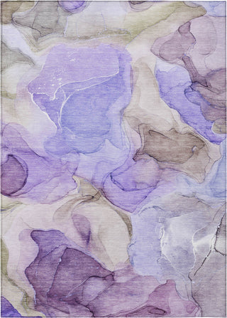 Piper Looms Chantille Watercolors ACN504 Purple Area Rug