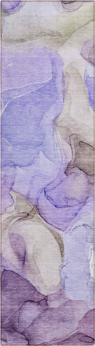 Piper Looms Chantille Watercolors ACN504 Purple Area Rug