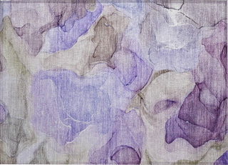 Piper Looms Chantille Watercolors ACN504 Purple Area Rug