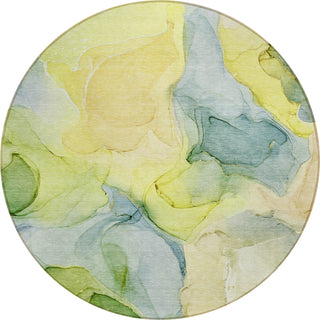 Piper Looms Chantille Watercolors ACN504 Yellow Area Rug