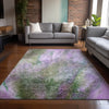 Piper Looms Chantille Watercolors ACN505 Purple Area Rug