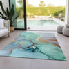 Piper Looms Chantille Watercolors ACN506 Teal Area Rug