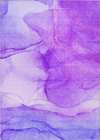 Piper Looms Chantille Watercolors ACN507 Purple Area Rug