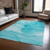Piper Looms Chantille Watercolors ACN507 Teal Area Rug