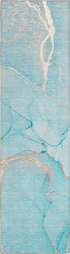 Piper Looms Chantille Watercolors ACN510 Teal Area Rug