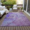 Piper Looms Chantille Watercolors ACN511 Purple Area Rug