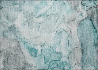 Piper Looms Chantille Watercolors ACN512 Teal Area Rug