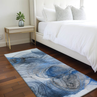 Piper Looms Chantille Organic ACN513 Navy Area Rug