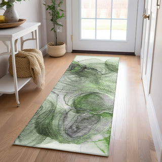 Piper Looms Chantille Organic ACN513 Olive Area Rug