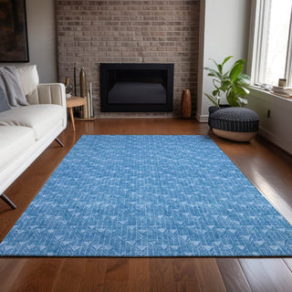 Piper Looms Chantille Arrows ACN514 Blue Area Rug