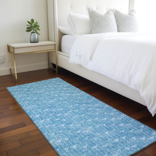 Piper Looms Chantille Arrows ACN514 Blue Area Rug