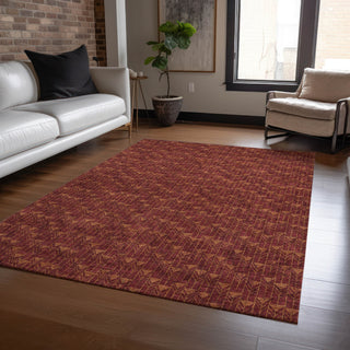 Piper Looms Chantille Arrows ACN514 Burgundy Area Rug