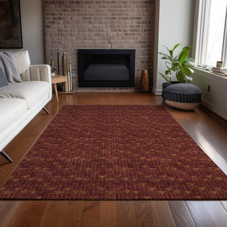 Piper Looms Chantille Arrows ACN514 Burgundy Area Rug