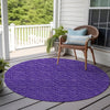 Piper Looms Chantille Arrows ACN514 Purple Area Rug