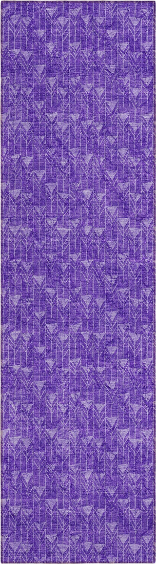 Piper Looms Chantille Arrows ACN514 Purple Area Rug