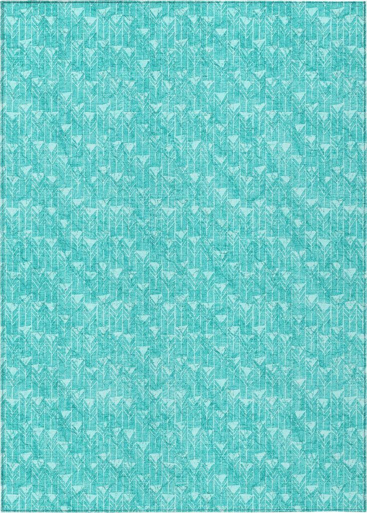 Piper Looms Chantille Arrows ACN514 Teal Area Rug