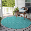 Piper Looms Chantille Arrows ACN514 Teal Area Rug