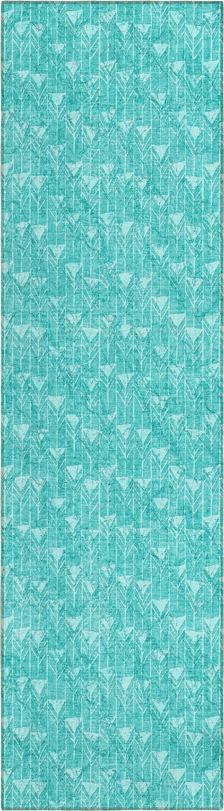 Piper Looms Chantille Arrows ACN514 Teal Area Rug