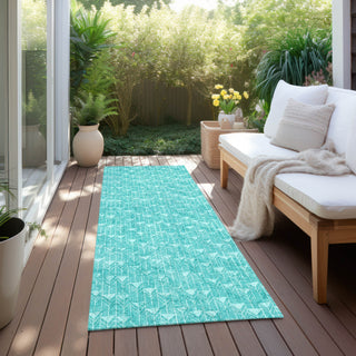 Piper Looms Chantille Arrows ACN514 Teal Area Rug