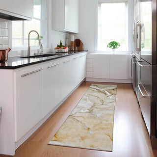 Piper Looms Chantille Watercolors ACN516 Brown Area Rug