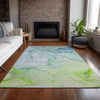 Piper Looms Chantille Watercolors ACN516 Green Area Rug