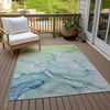 Piper Looms Chantille Watercolors ACN516 Green Area Rug