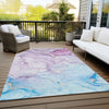 Piper Looms Chantille Watercolors ACN516 Purple Area Rug