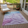 Piper Looms Chantille Watercolors ACN516 Purple Area Rug