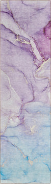 Piper Looms Chantille Watercolors ACN516 Purple Area Rug
