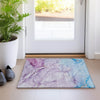 Piper Looms Chantille Watercolors ACN516 Purple Area Rug