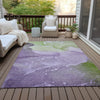 Piper Looms Chantille Watercolors ACN517 Purple Area Rug