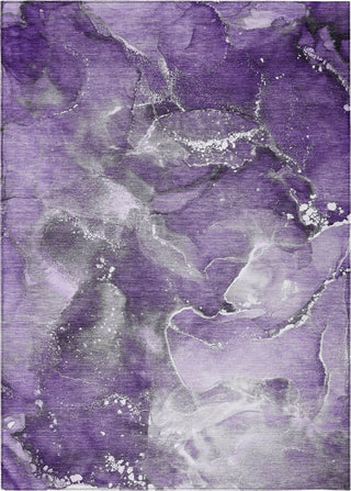 Piper Looms Chantille Watercolors ACN518 Purple Area Rug