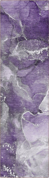 Piper Looms Chantille Watercolors ACN518 Purple Area Rug