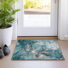 Piper Looms Chantille Watercolors ACN518 Teal Area Rug