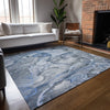 Piper Looms Chantille Watercolors ACN519 Blue Area Rug
