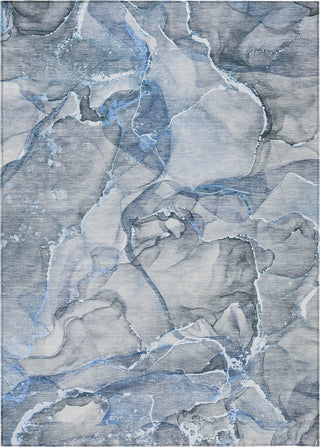 Piper Looms Chantille Watercolors ACN519 Blue Area Rug