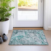 Piper Looms Chantille Watercolors ACN519 Teal Area Rug