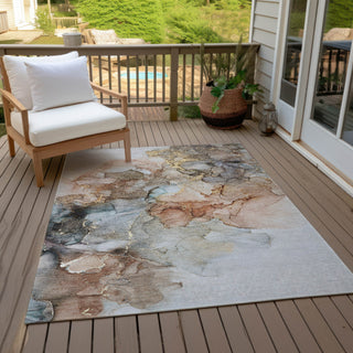 Piper Looms Chantille Watercolors ACN520 Beige Area Rug