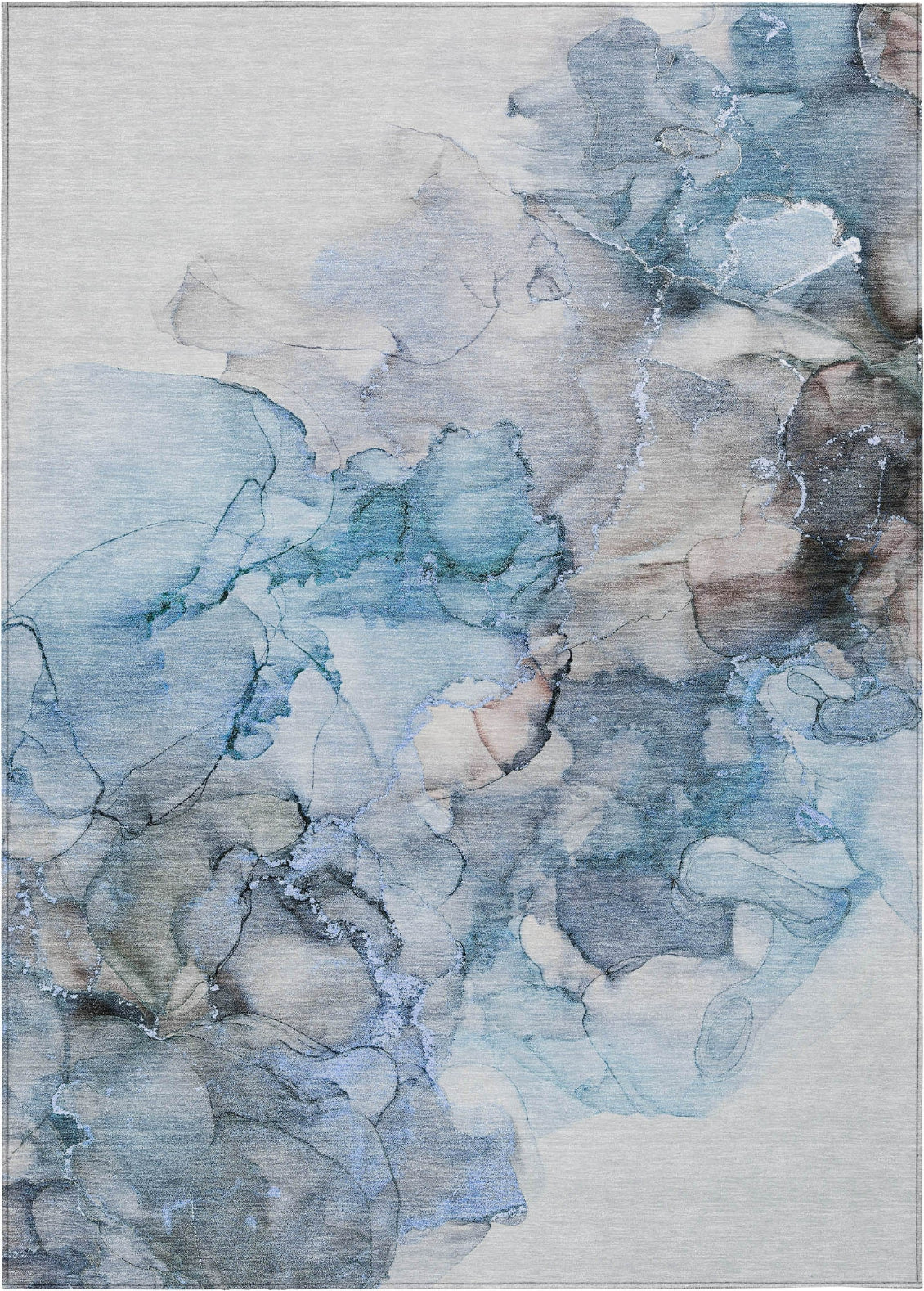 Piper Looms Chantille Watercolors ACN520 Blue Area Rug