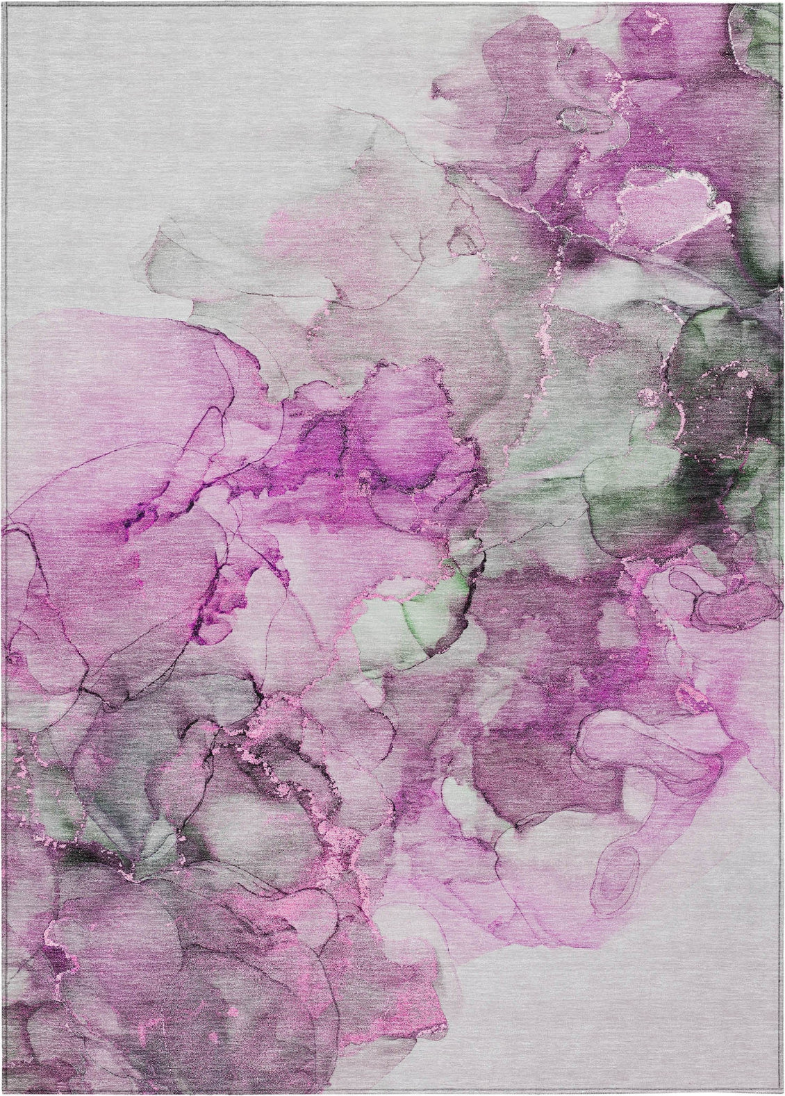 Piper Looms Chantille Watercolors ACN520 Pink Area Rug