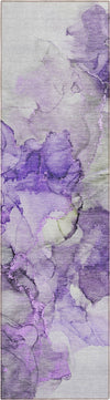 Piper Looms Chantille Watercolors ACN520 Purple Area Rug