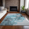 Piper Looms Chantille Watercolors ACN520 Teal Area Rug