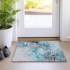 Piper Looms Chantille Watercolors ACN520 Teal Area Rug