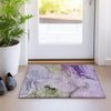 Piper Looms Chantille Watercolors ACN521 Purple Area Rug